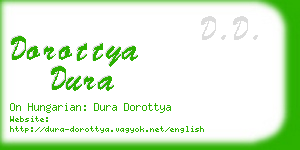 dorottya dura business card